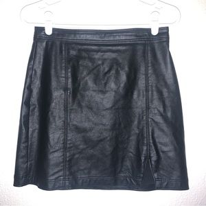 Abercrombie & Fitch Faux Leather Skirt